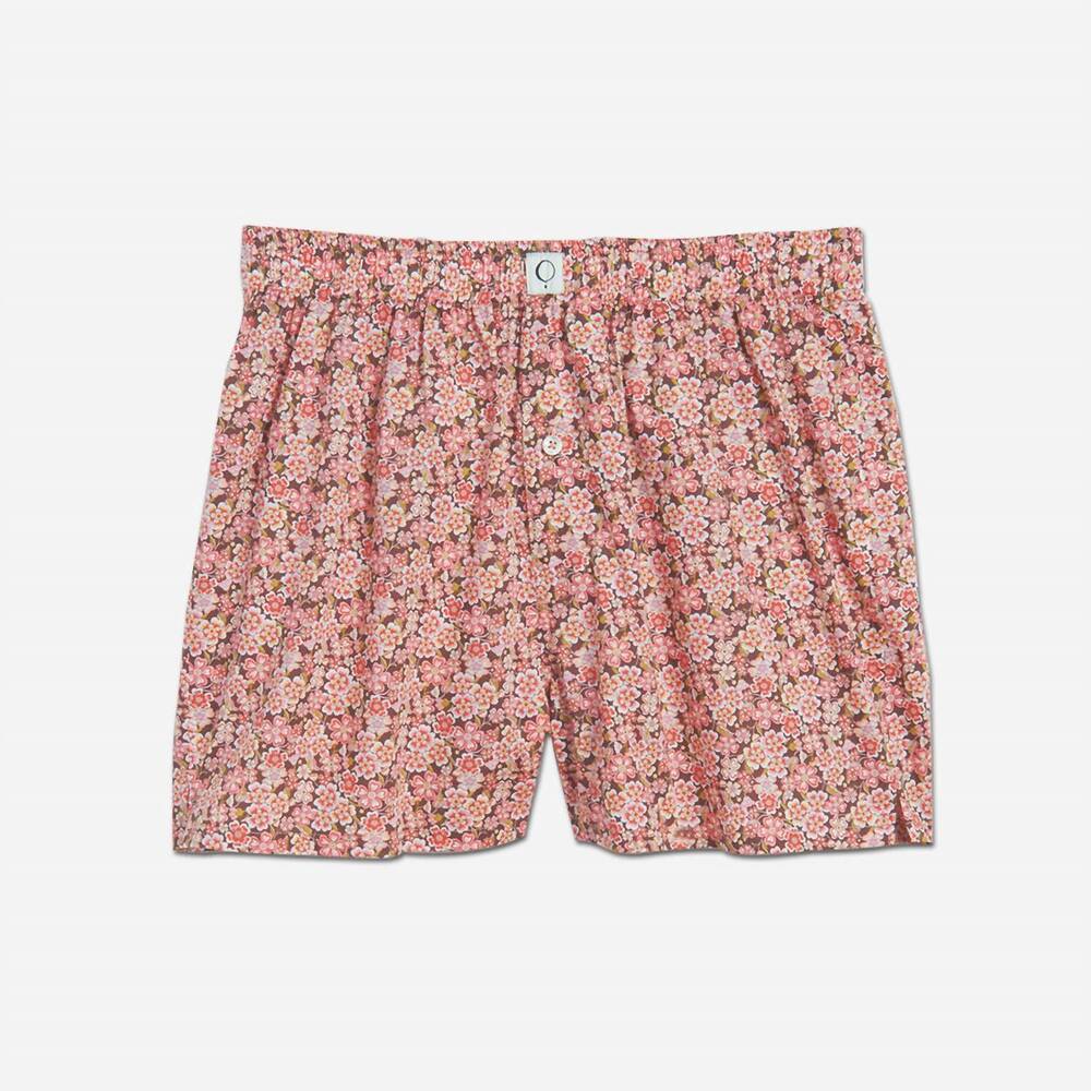 NEW THE SLEEP CODE women's ravi liberty print boxer in anoki rose